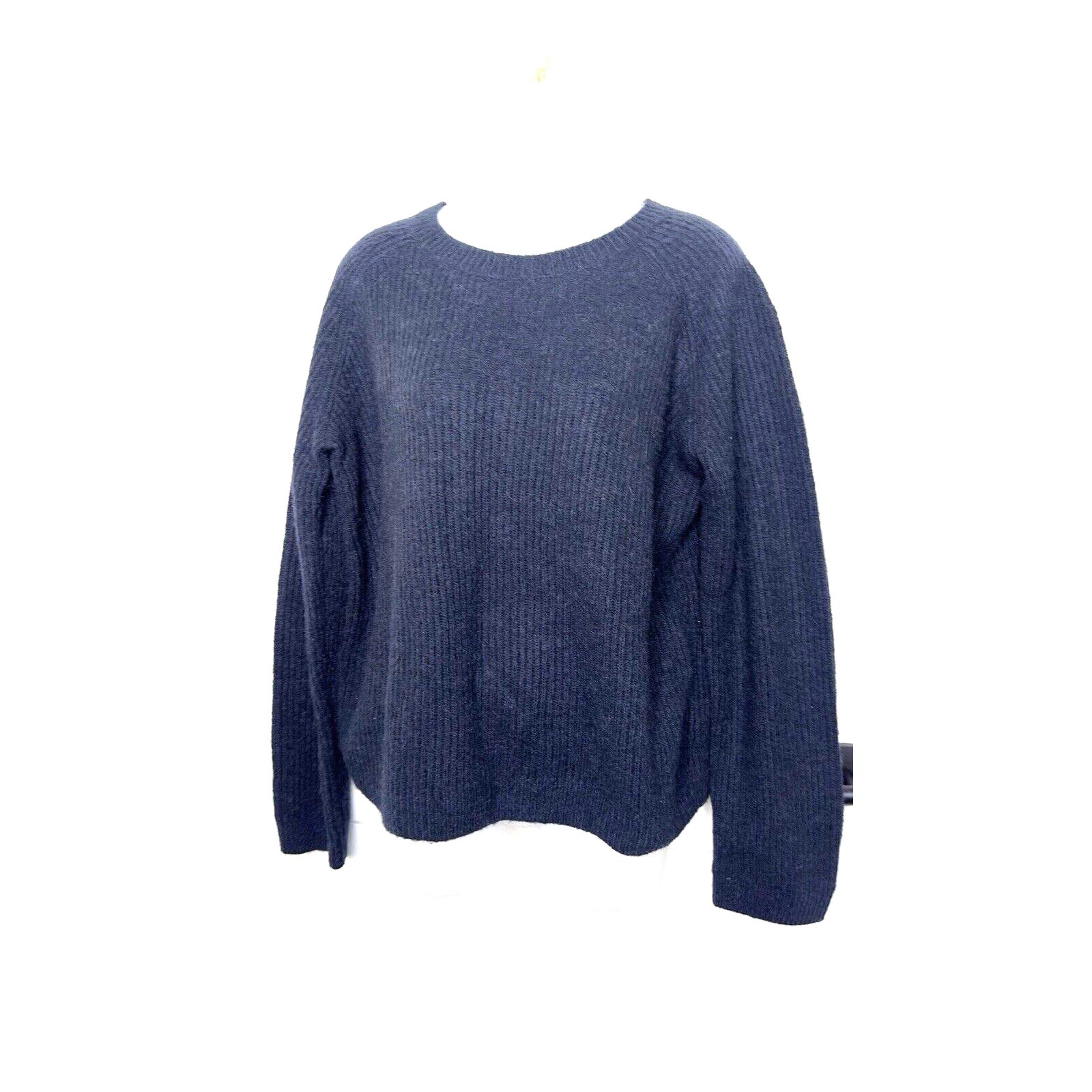 Vince Ribbed Alpaca Wool Blend Sweater Crewneck Knit Pullover Relaxed Fit S